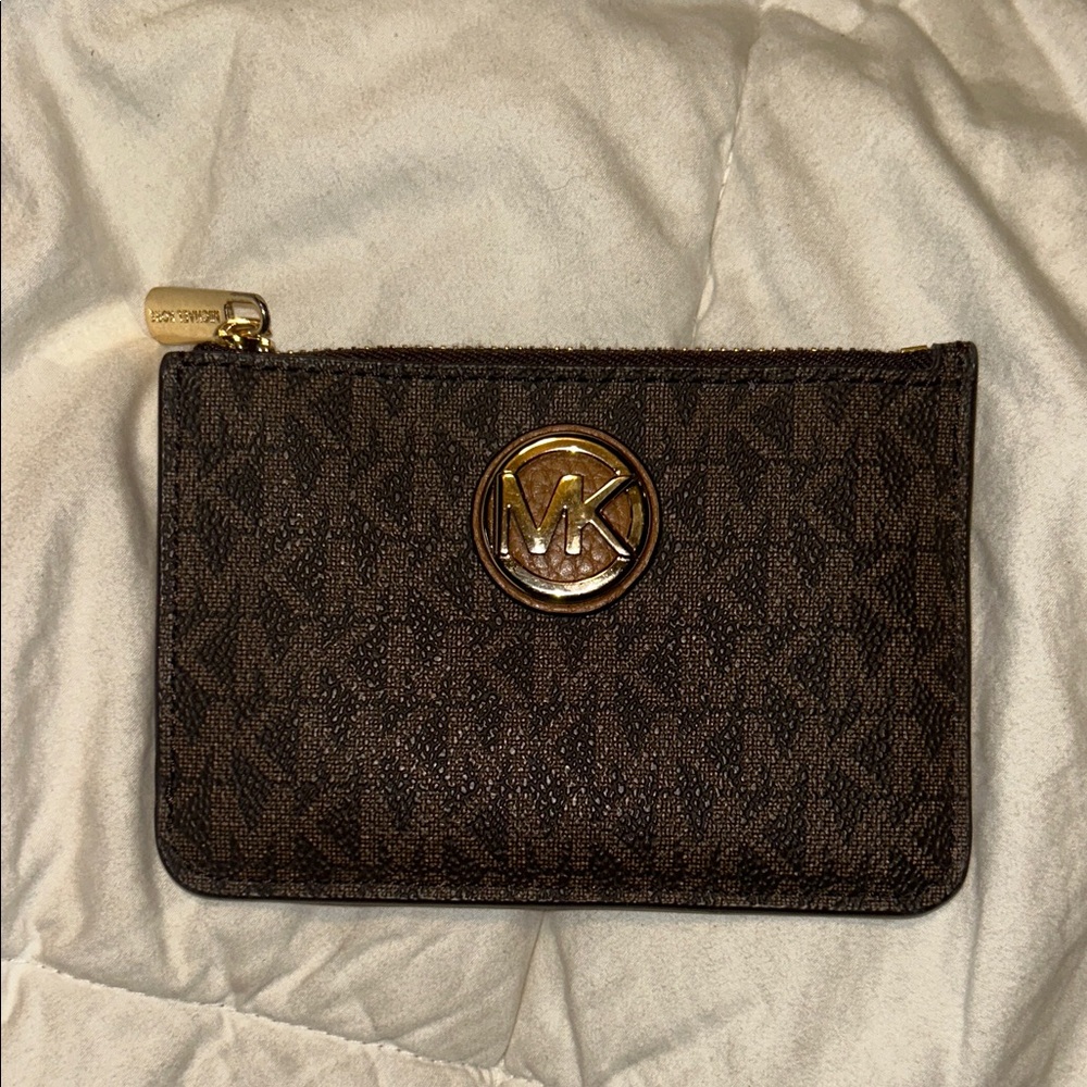 Michael Kors Dark Brown Logo Card Holder
